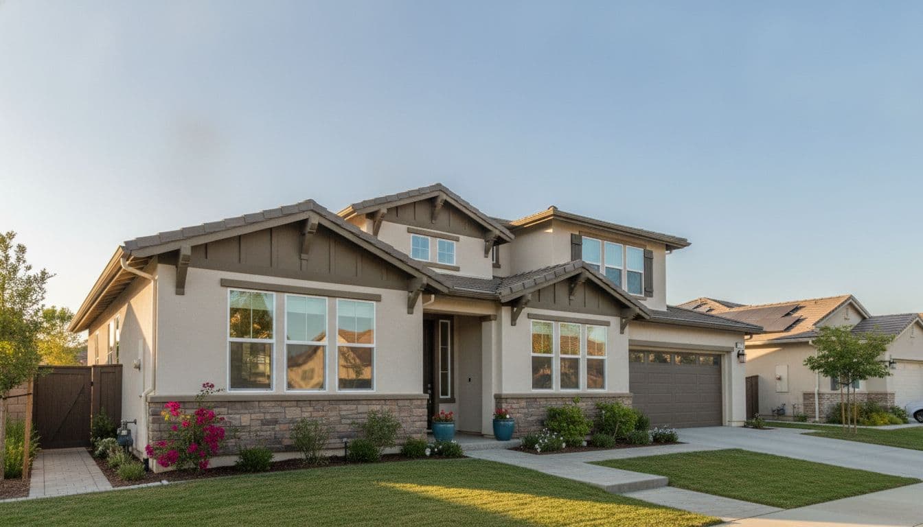 Bright single-family residential rental home in a Southern California neighborhood